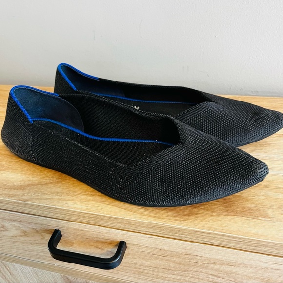 Rothy's Black The Pointe Flats Size 8.5 - Picture 8 of 10